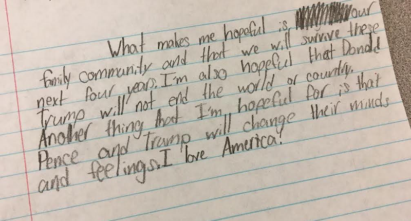 Photo via Liz Kleinrock, a 4th grade teacher from Los Angeles, CA.